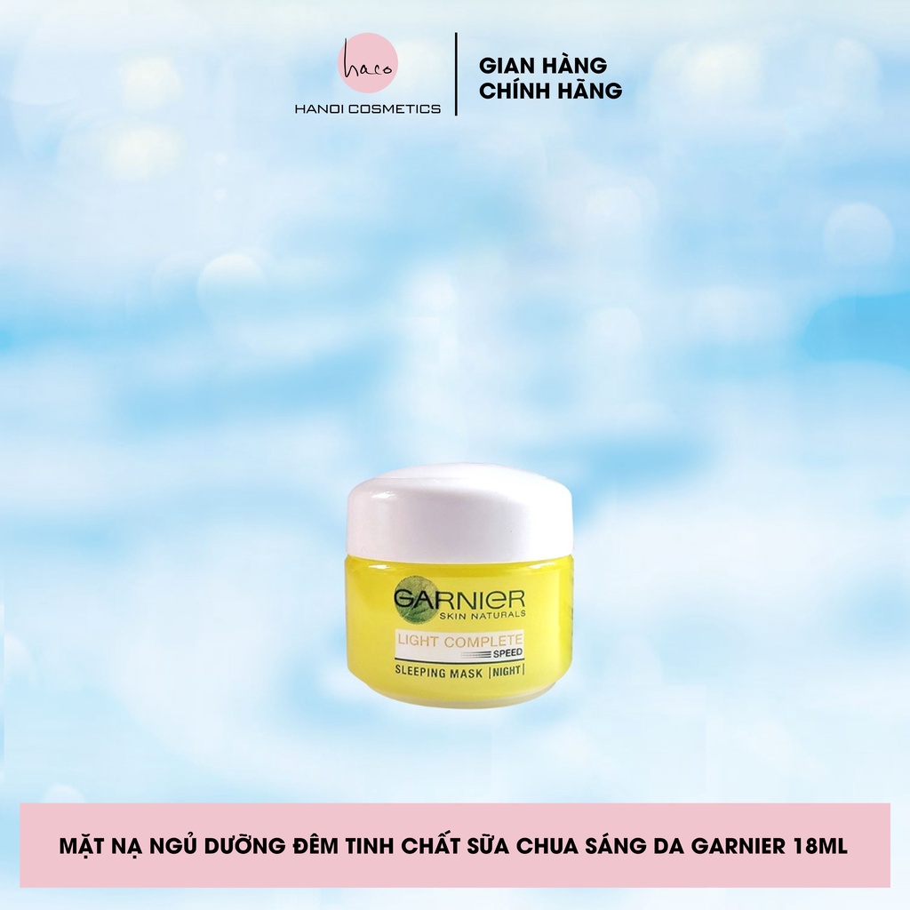 Mặt nạ ngủ dưỡng đêm tinh chất sữa chua sáng da Garnier 18ml