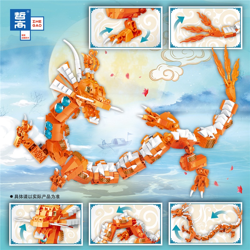 ĐỒ CHƠI LẮP RÁP Rồng châu á ZHEGAO - BrickIsland