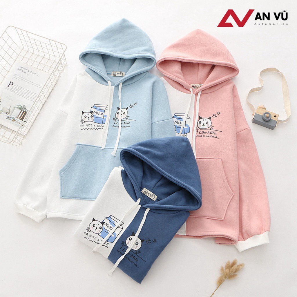 [Video thật] Áo Hoodie Nữ / Nam - Áo Khoác Nỉ Hình Mèo Hoàng Thượng Siêu Dễ Thương Blazel, 3 Màu | BigBuy360 - bigbuy360.vn