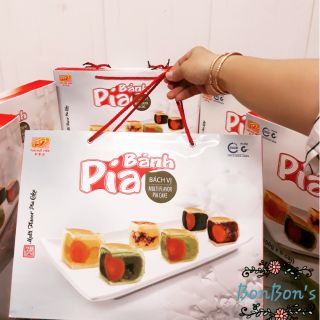 BÁNH PÍA BÁCH VỊ TÂN HUÊ VIÊN(túi tặng sang trọng)