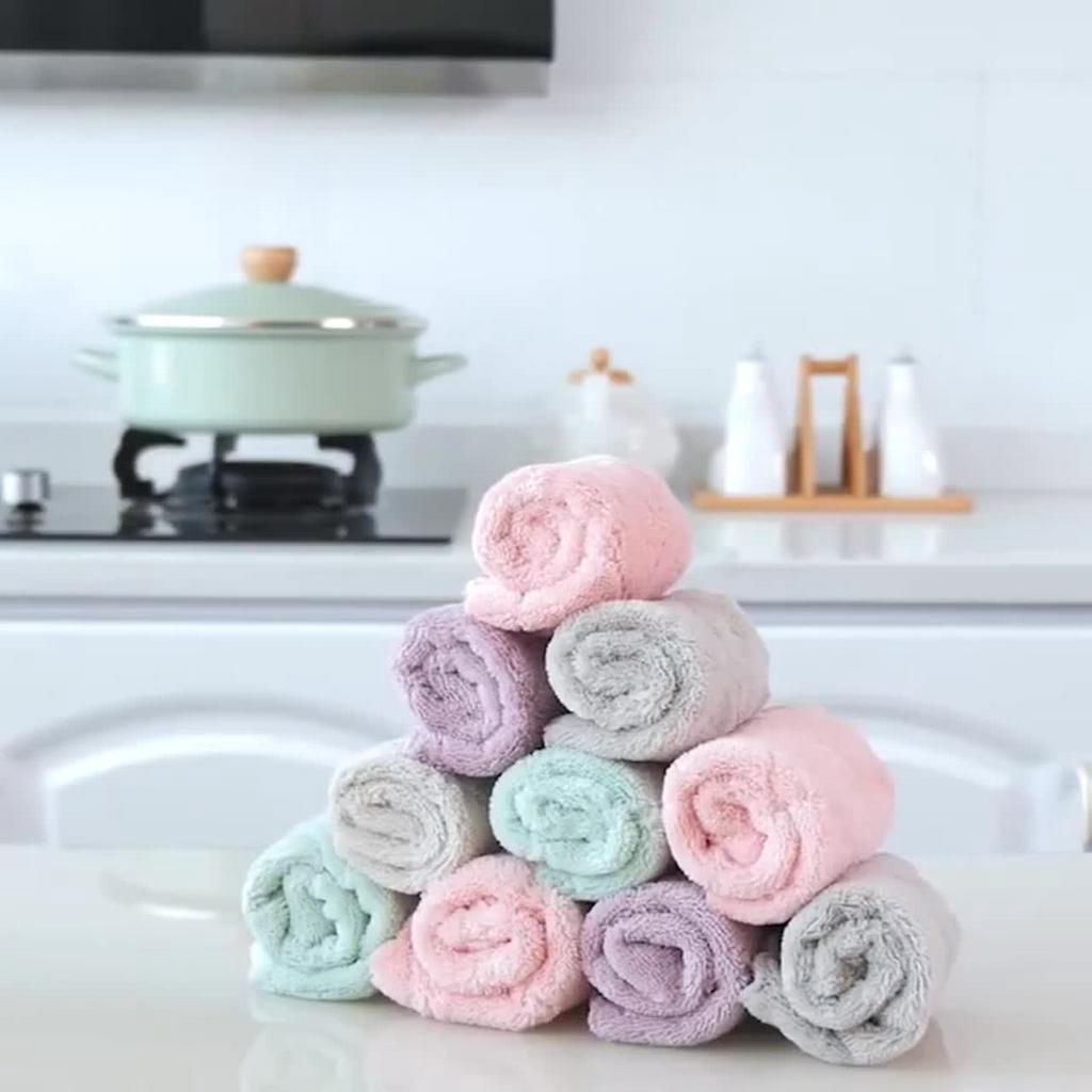 [1K-RẺ VÔ ĐỊCH❤️] Khăn lau bếp đa năng 2 mặt siêu thấm (lau bếp, bát đĩa, bàn ghế...) kháng khuẩn cao cấp - 1 chiếc | BigBuy360 - bigbuy360.vn