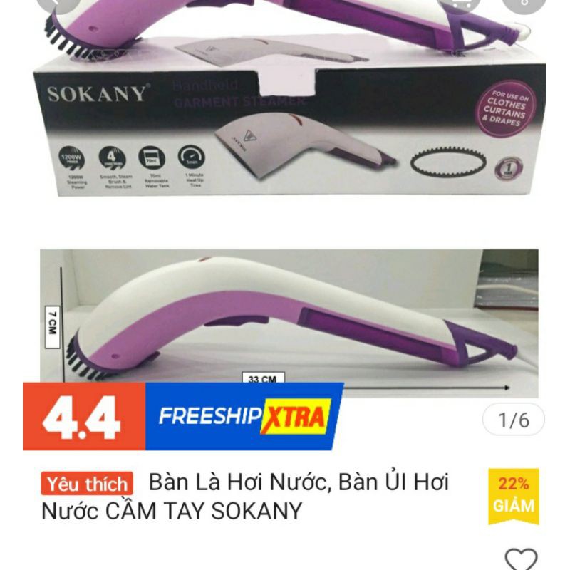 Thanh lý bàn ủi hơi nước Sokany