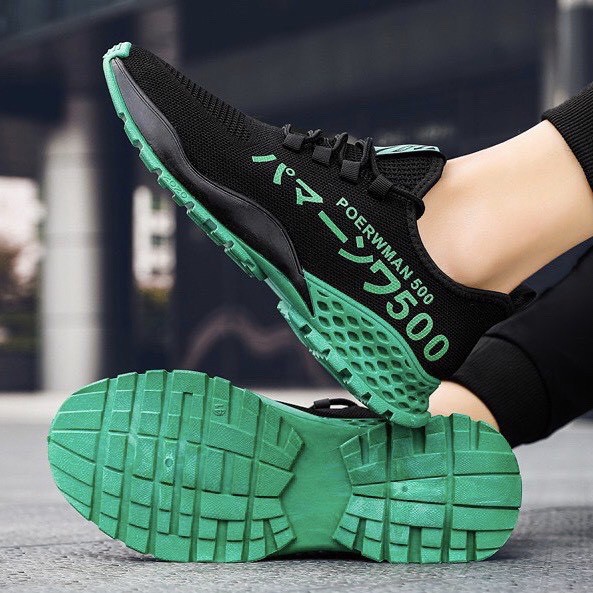 Giày sneaker nam thể thao Poerrwmann 500 màu be siêu chất | BigBuy360 - bigbuy360.vn