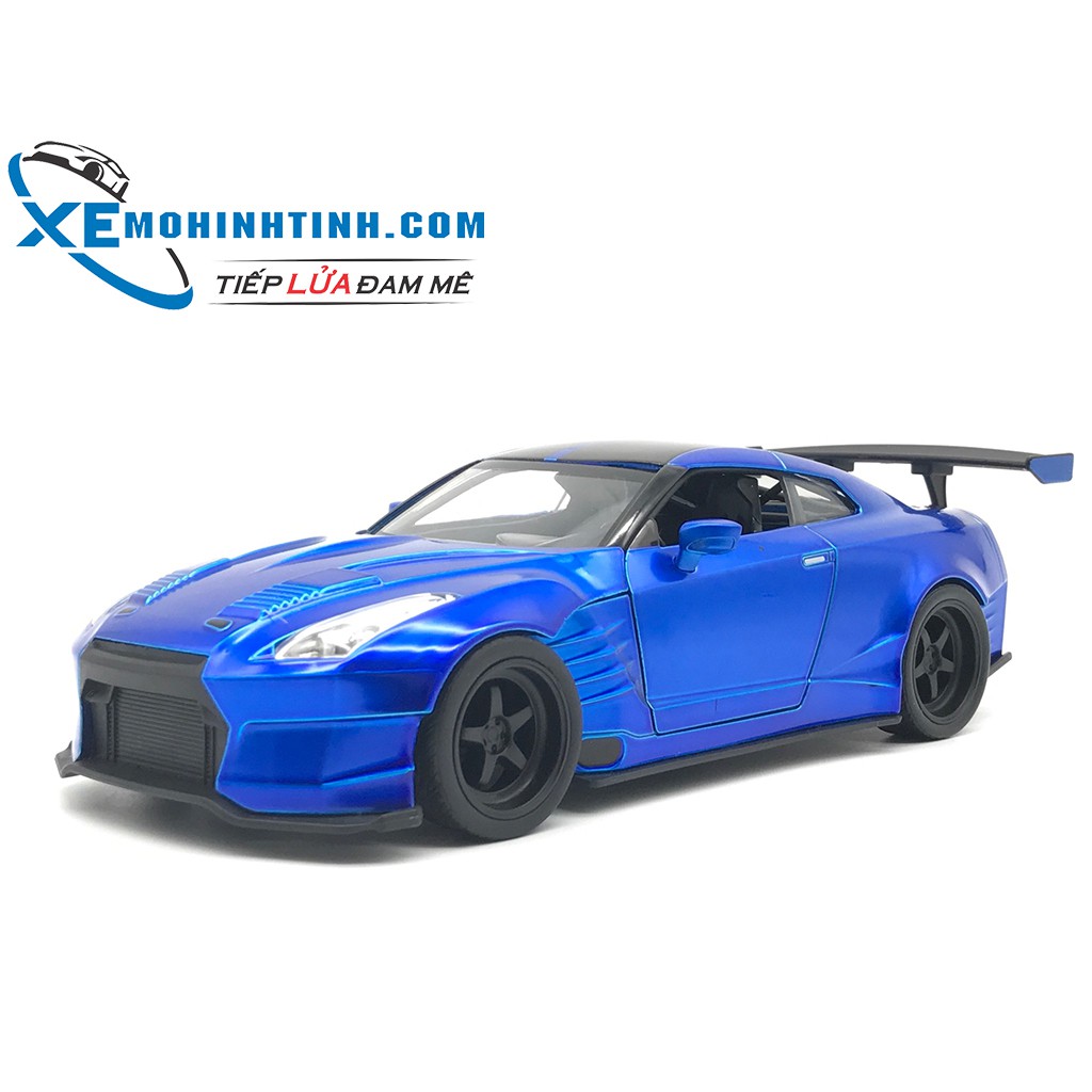 Tên Xe Mô Hình Brian’S Nissan Gt-R 1:24 Jada (Xanh)