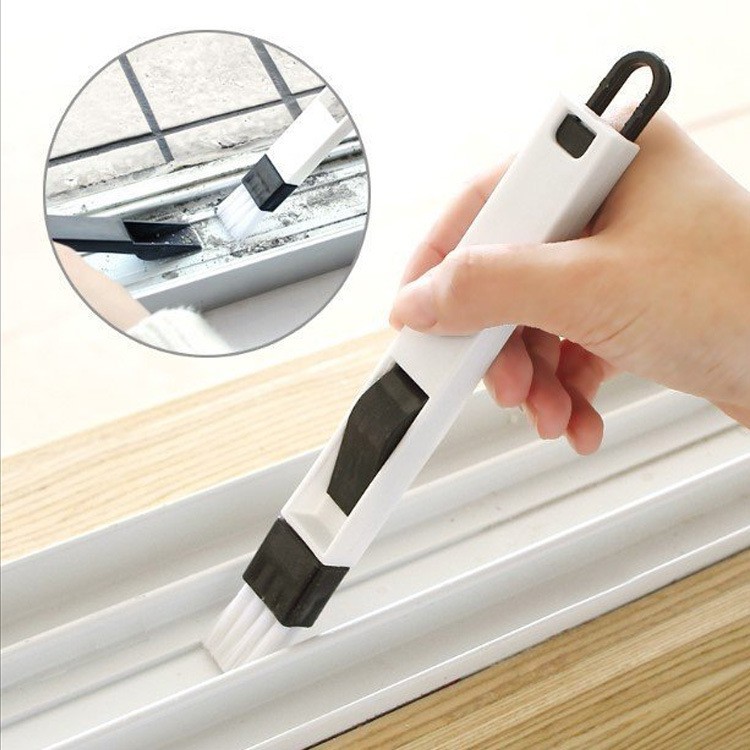 Chổi Quét Bụi Kèm Ki Hốt Rác Mini/ Cọ Mini Phủi Bụi Vệ Sinh Khe Cửa, Bàn Phím Máy Tính,...