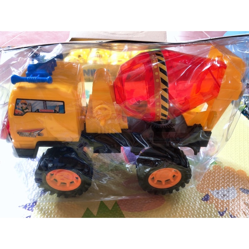 Xe trộn, xe cẩu đồ chơi KT 30x10x10