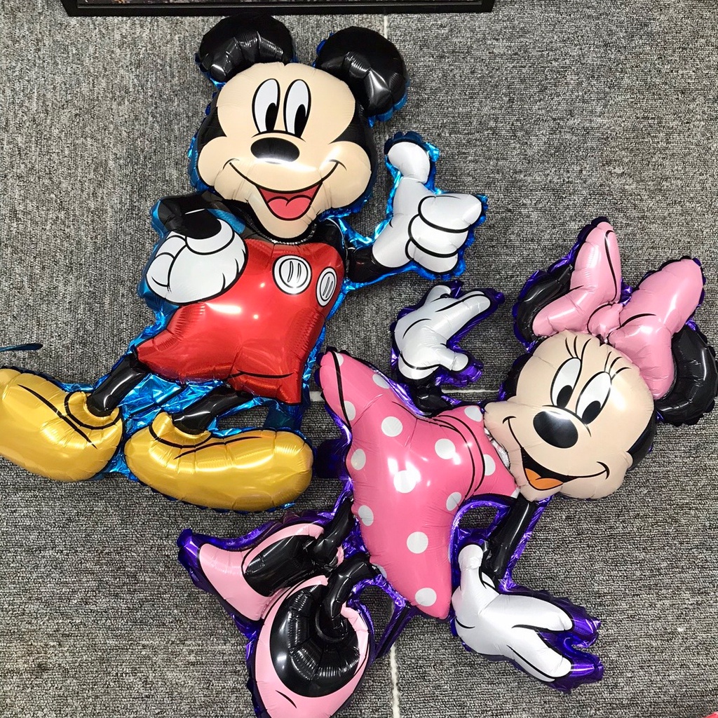 Bóng kiếng chuột mickey trai gái 75cm trang trí sinh nhật