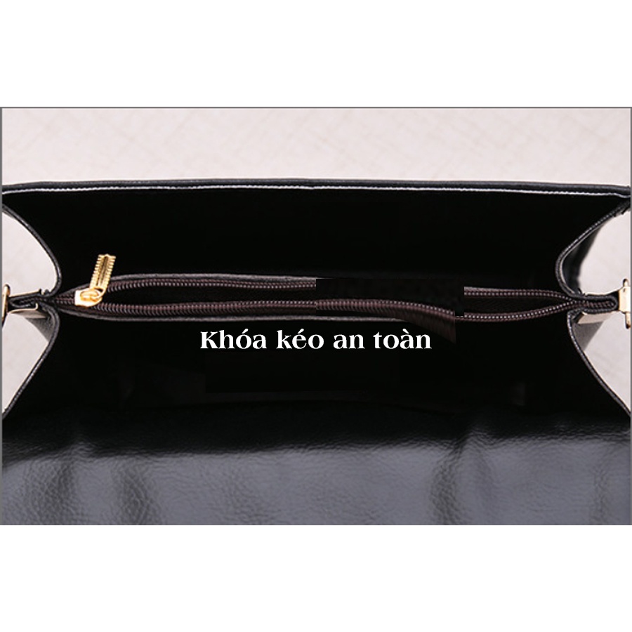 Túi sách đeo chéo nữ giá rẻ 3 ngăn có khóa kéo.Túi sách cầm tay đẹp T4