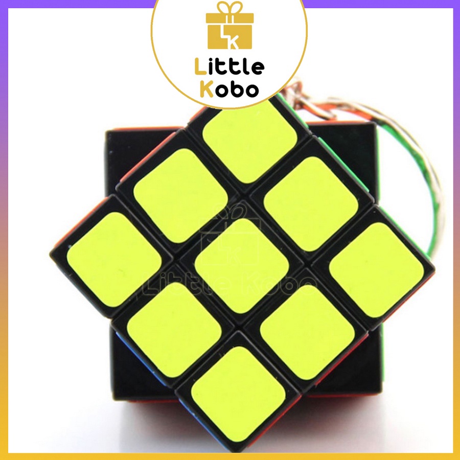 Móc Khóa Rubik 3x3 Xoay Được Khối Lập Phương Rubik 3 Tầng Keychain