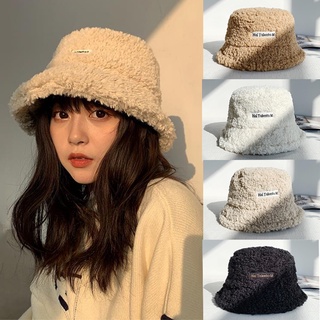 Mũ lông cừu mềm giữ ấm phong cách retro Hàn Quốc thời trang thu đông dành cho nữ