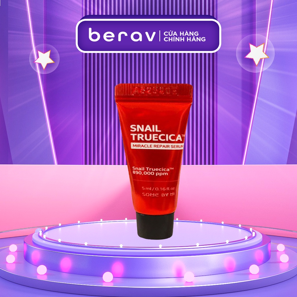 Serum Ốc Sên Some By Mi Snail Truecica Dưỡng Phục Hồi Sẹo Lõm, Làm Dịu Da 5ml
