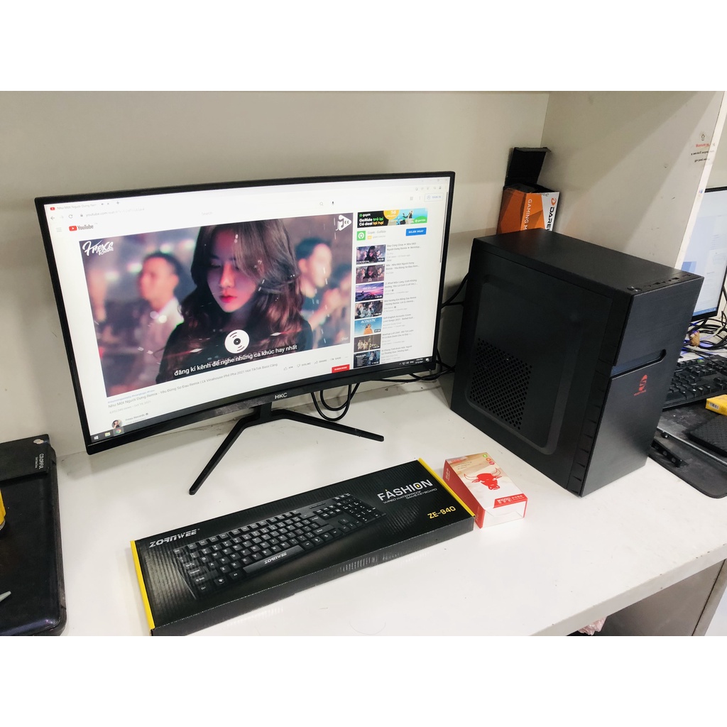 Bộ máy tính PC văn phòng, PC học tập, máy tính làm việc online H410 + i310105  Mới 100% bảo hành 3 năm