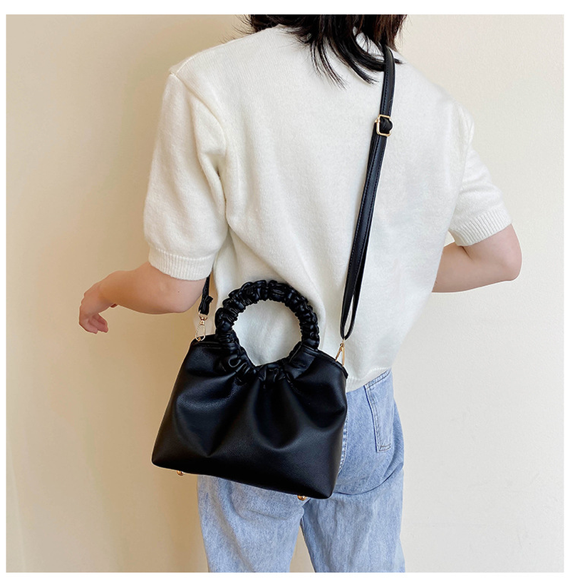 Túi xách màu trơn phong cách retro cá tính thời trang cho nữ IELGY