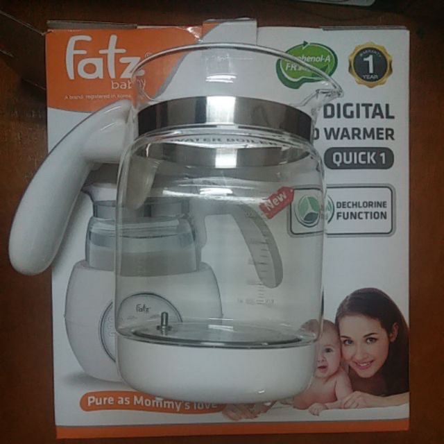 Bình thuỷ tinh thay thế máy hâm nước pha sữa Fatz Baby Quick 1200ml