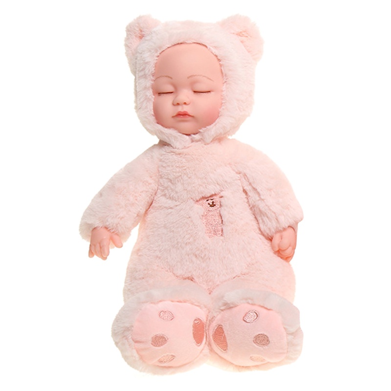 Búp Bê Nhồi Bông 13in Dùng Làm Đồ Chơi Tương Tác Với Khuôn Mặt / Mắt / Bàn Tay Đáng Yêu Cho Bé