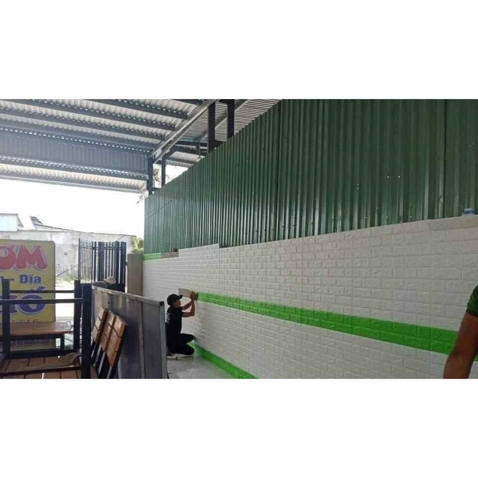 [THANH LÝ XẢ KHO] Xốp Giả gạch giá rẻ bóng đẹp, keo chắc chắn khổ 39*70 cm | BigBuy360 - bigbuy360.vn