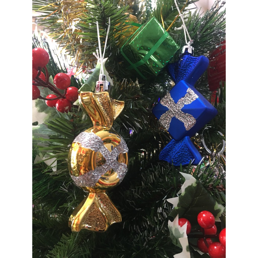 {HCM- BỊCH 6 CÁI - KẸO TRANG TRÍ CÂY THÔNG / NOEL