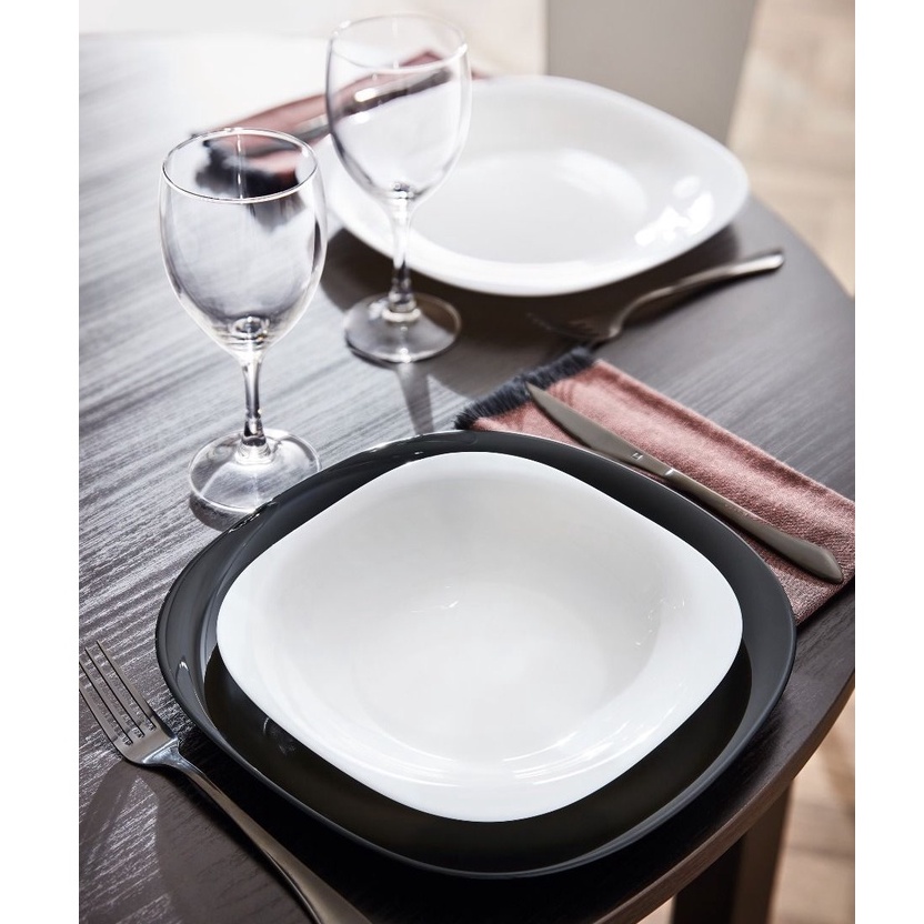 Bộ bát đĩa  Luminarc Carine thủy tinh 15 chi tiết, dùng an toàn trong lò vi sóng, máy rửa bát - CR15C