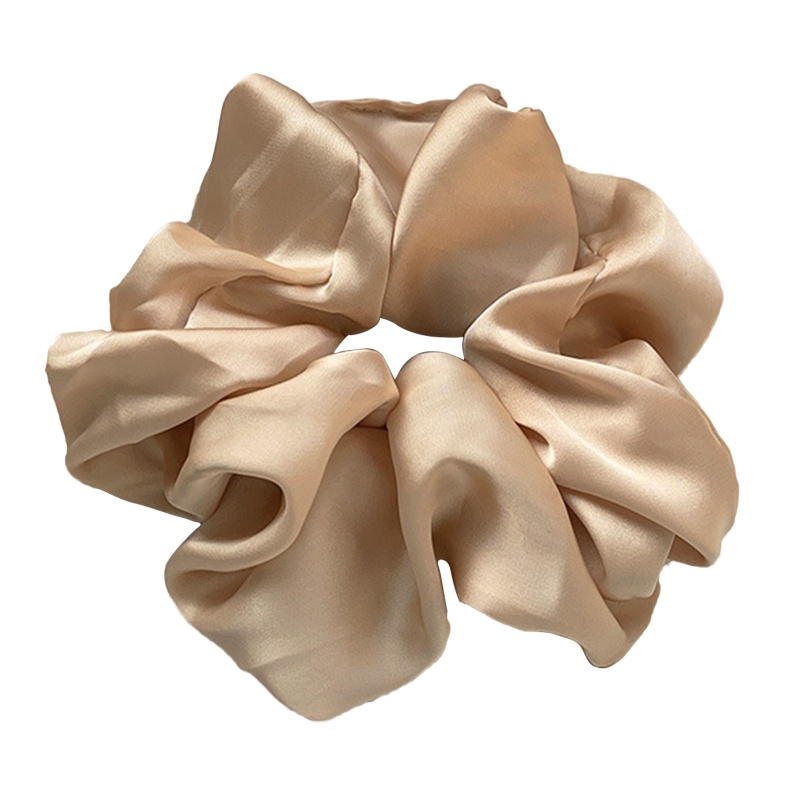 Dây Buộc Tóc Vải Satin Co Giãn Mềm Mại Màu Trơn Sang Trọng Cho Nữ YOUYO