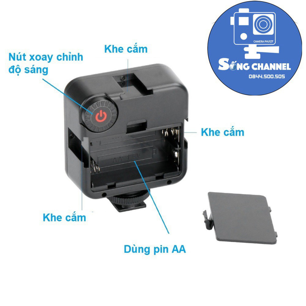 Đèn Led Ulanzi 49 bóng siêu sáng cho Smartphone, Gimbal, DSLR, Mirrorless