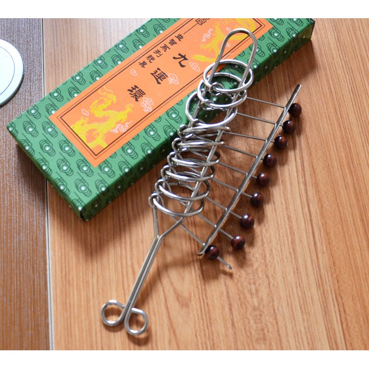 Đồ chơi trí tuệ tháo lắp vòng sắt cấp độ khó- Thử thách trí não- Trò chơi trí tuệ nhật bản
