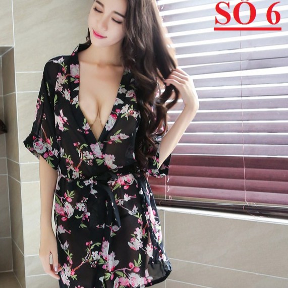 Aó choàng ngủ kimono  💕SIÊU SALE 💕 BIGsize tới 60kg Váy ngủ sexy chiffon hoa gợi cảm cao cấp sale giá rẻ | BigBuy360 - bigbuy360.vn