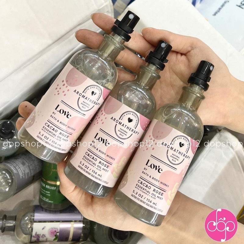 XỊT THƠM GỐI NGỦ NGON ESSENTIAL OIL MIST AROMA THERAPY BATH&BODYWORKS 156ml