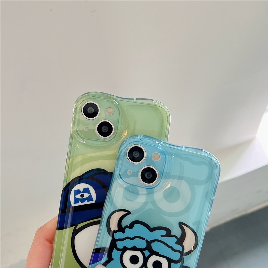 Ốp Điện Thoại Hình Quái Vật Mike Wazowski & James Cho iPhone 14 Pro Max iPhone 13 Pro Max iPhone 12 Pro Max iPhone 11 Pro Max Ốp Điện Thoại Silicone Sulley