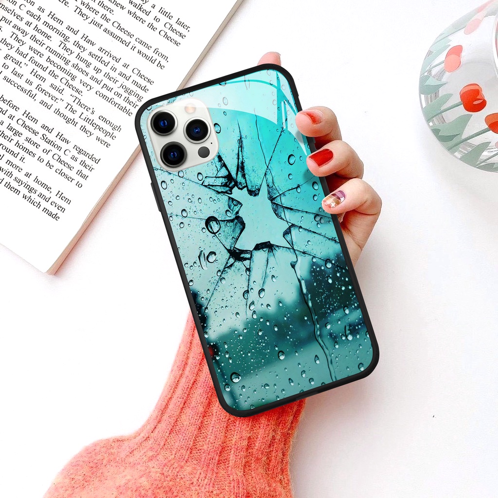 Ốp lưng iphone hiệu ứng nước đọng cho iphone 13 pro max mini 12 pro max mini 6 s plus 7 8 plus X r s max 11 pro max Se2