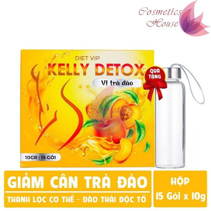 Trà Đào Giảm Cân Kelly Detox Chính Hãng.