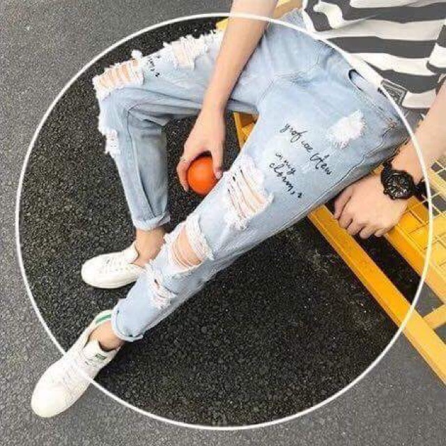 Quần jean nam - Quần Baggy Wash In Phong Cách - Hàn Quốc | BigBuy360 - bigbuy360.vn
