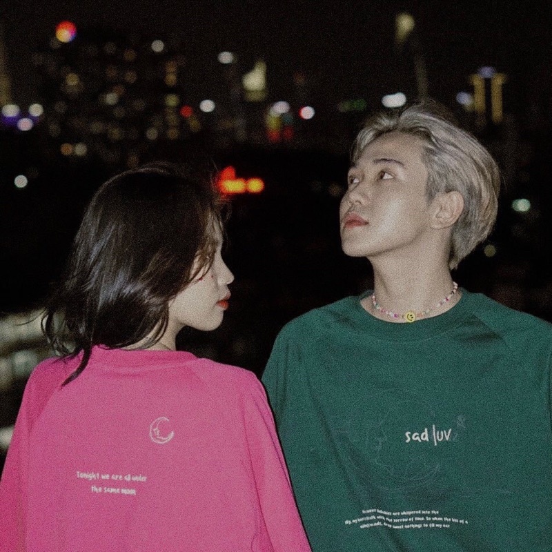 [ Rẻ vô địch ] Áo thun cotton tay lỡ dáng rộng unisex - tim vỡ