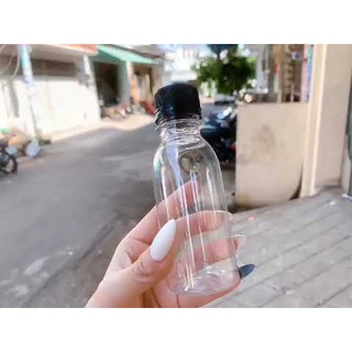 Chai pet nhựa 100ml kèm nắp đen
