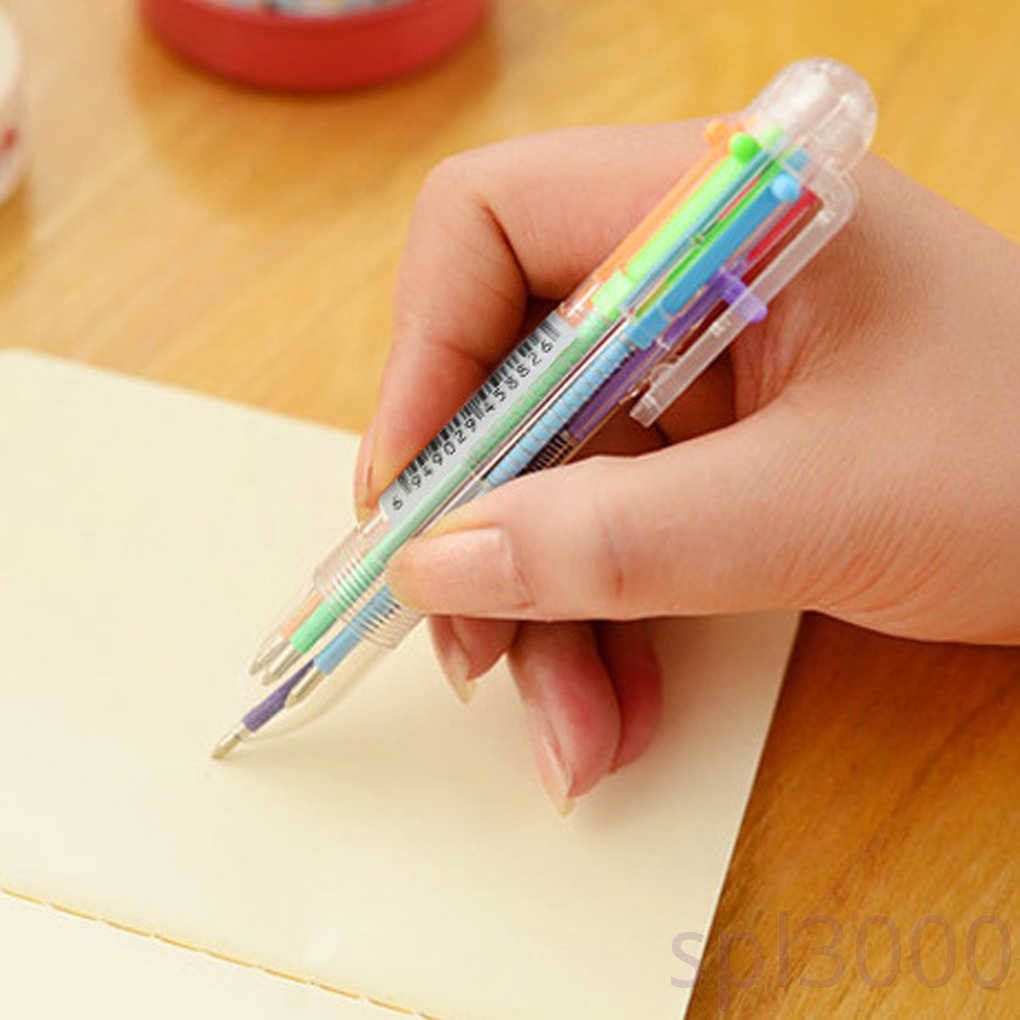 Bút bi 6 trong 1 nhiều màu sắc tiện lợi