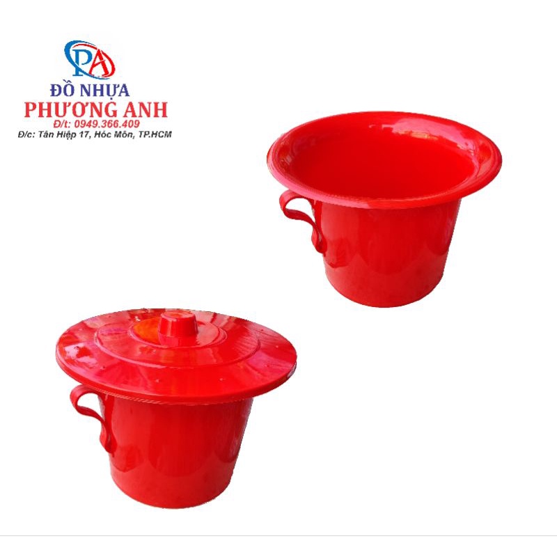 BÔ VỆ SINH NHỰA ĐẠI TRIỂN CÓ NẮP