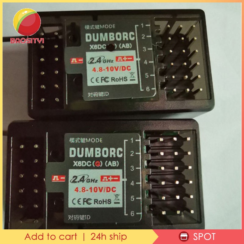 Hệ thống thu tín hiệu radio 2.4G 6 kênh X6DC cho xe điều khiển X4 X5 X6