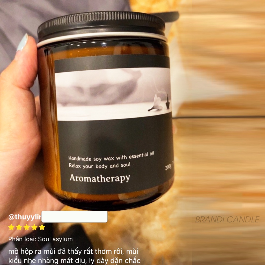 Nến thơm Aromatherapy sáp đậu nành không khói