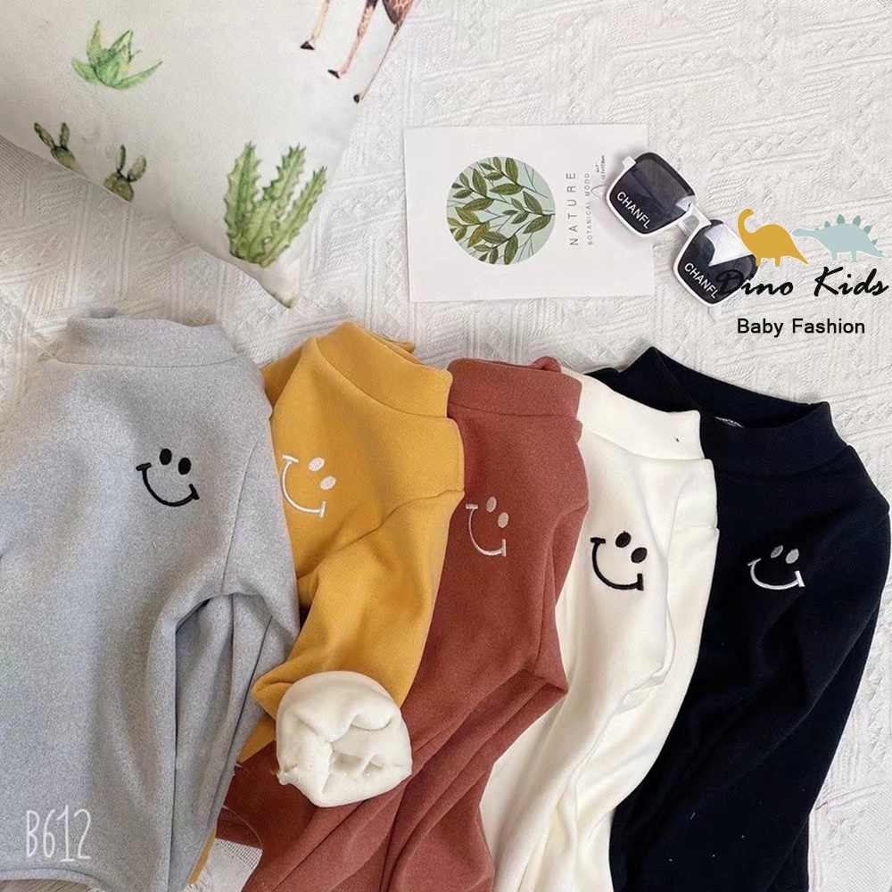 Áo giữ nhiệt zip lông 2 mặt cực ấm cho bé, áo giữ nhiệt lót lông cho bé