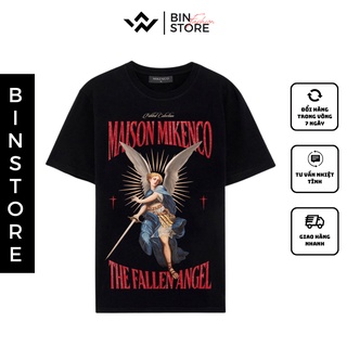 Áo Thun Nam Unisex , Áo Phông Nam Nữ MIKENCO In Hình Thiên Thần The FALLENANGEL Chất Su Mát Mịn