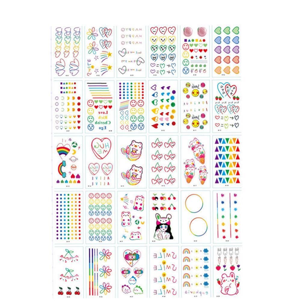 Set 5 Miếng Dán Hình Xăm Tạm Thời Không Phản Quang L1X9