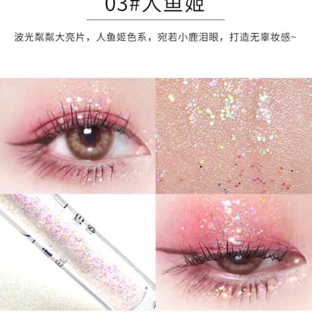 [Hàng mới về] Bút Kẻ Mắt Dạng Lỏng Ánh Kim Tuyến Lấp Lánh Không Thấm Nước Tiện Dụng