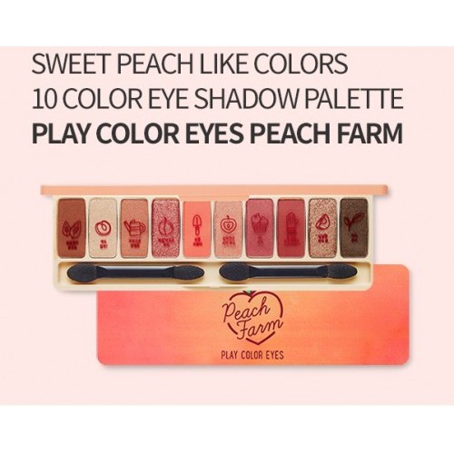 [Cam Kết Chuẩn Auth] Phấn Mắt 10 Màu Play Color Eyes #Peach Farm