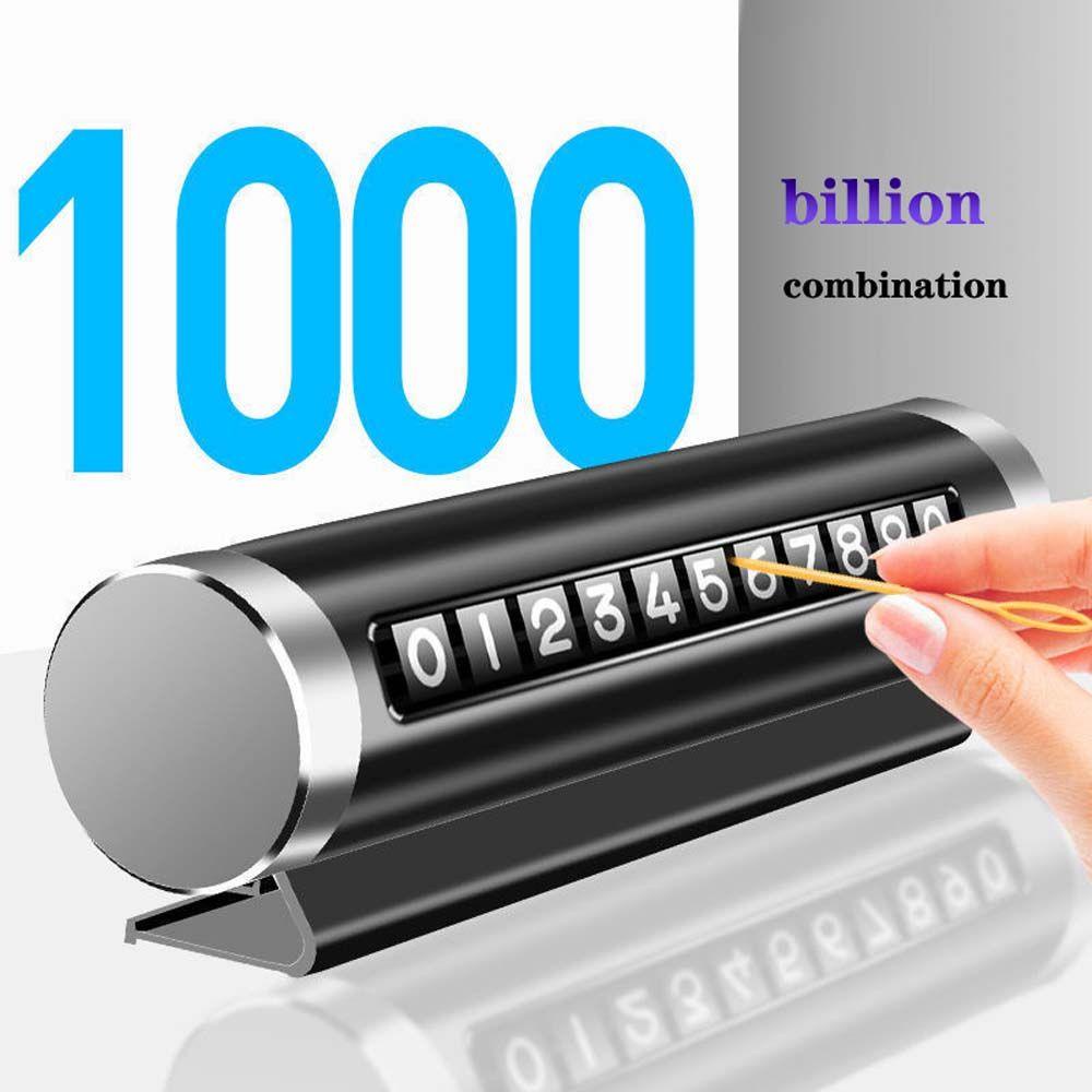 Thẻ Đỗ Xe Tạm Thời Bằng Nhôm Xoay Được Thông Dụng Cho Xe Hơi