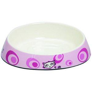 CHÉN ĂN CHO THÚ CƯNG - ROGZ  FISHCAKE BOWL (PINK FLORAL)