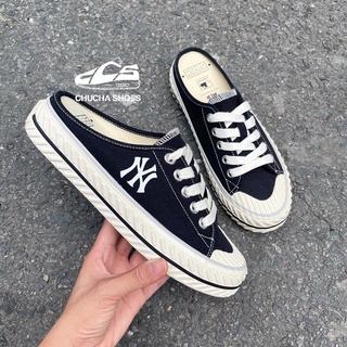 *Chính Hãng* Giày đạp gót Sneaker M L B Playball Origin Mule NY Đen Black