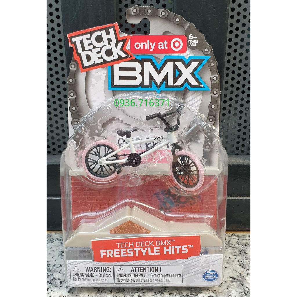 Mô hình đồ chơi xe đạp Tech Dech BMX Spin Master - Canada  có kèm phụ kiện như hình