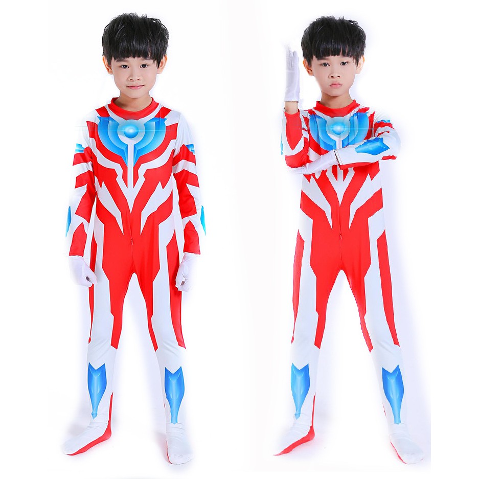 Bộ đồ hóa trang nhân vật siêu nhân Galaxy Tiga Ultraman cho bé trai