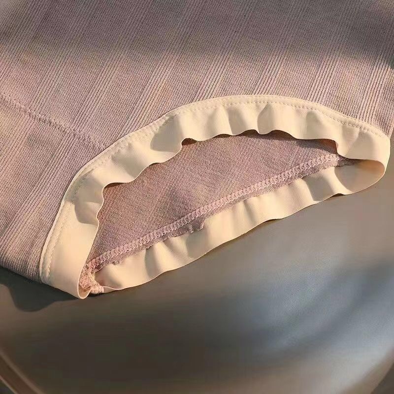 Quần Lót Cotton Màu Trơn Mềm Mại Thân Thiện Với Da Không Đường May Thoải Mái Cho Nữ