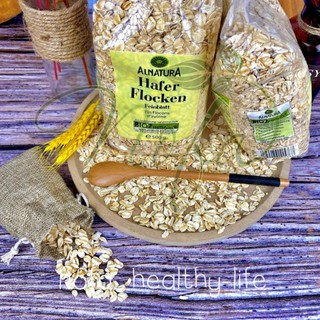 Yến mạch giảm cân cán dẹt & cán vỡ hafer flocken 500gr, 5 phút ăn liền nofa