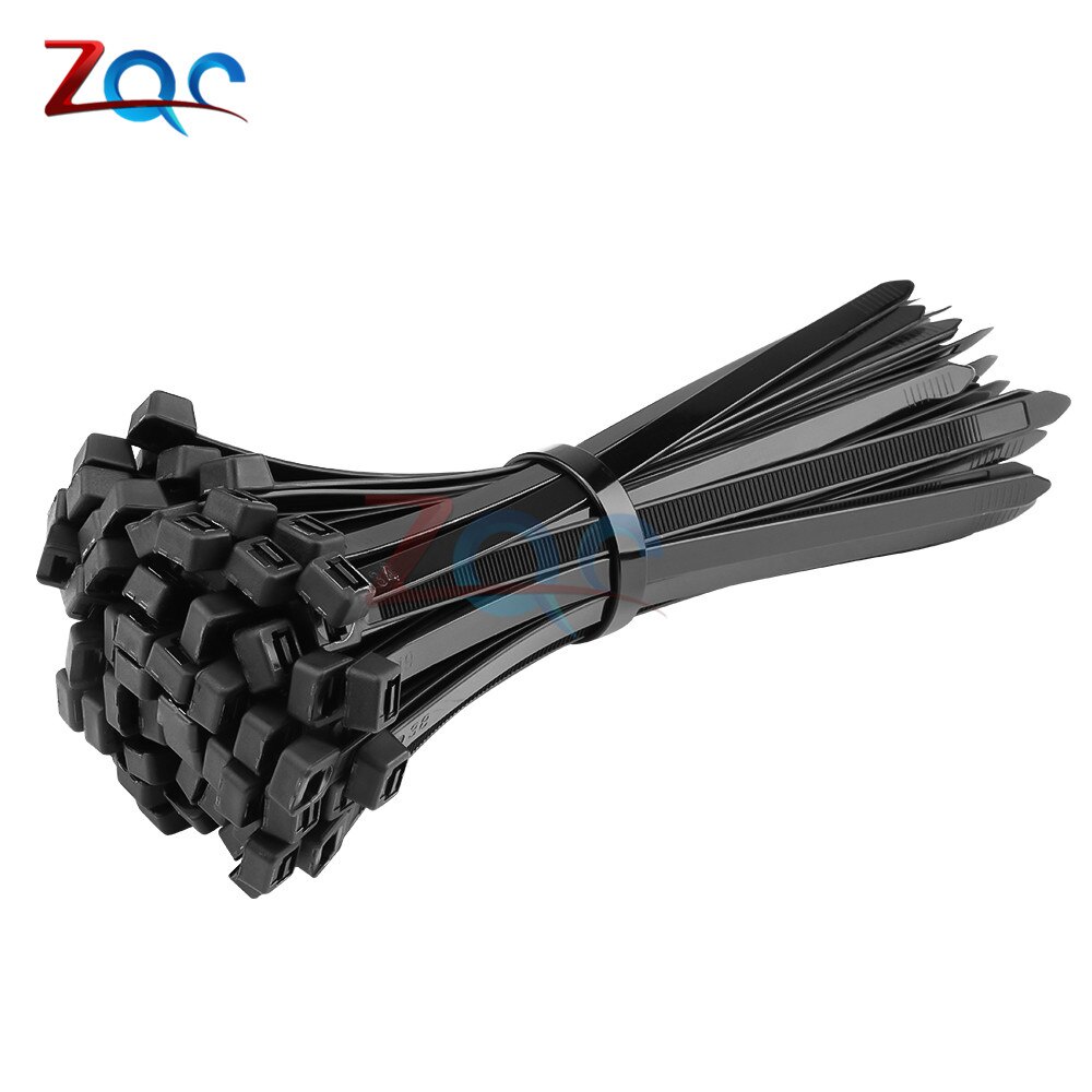 Bộ 100 Dây Rút Tự Khóa Bằng Nhựa Nylon 4x200 5x200